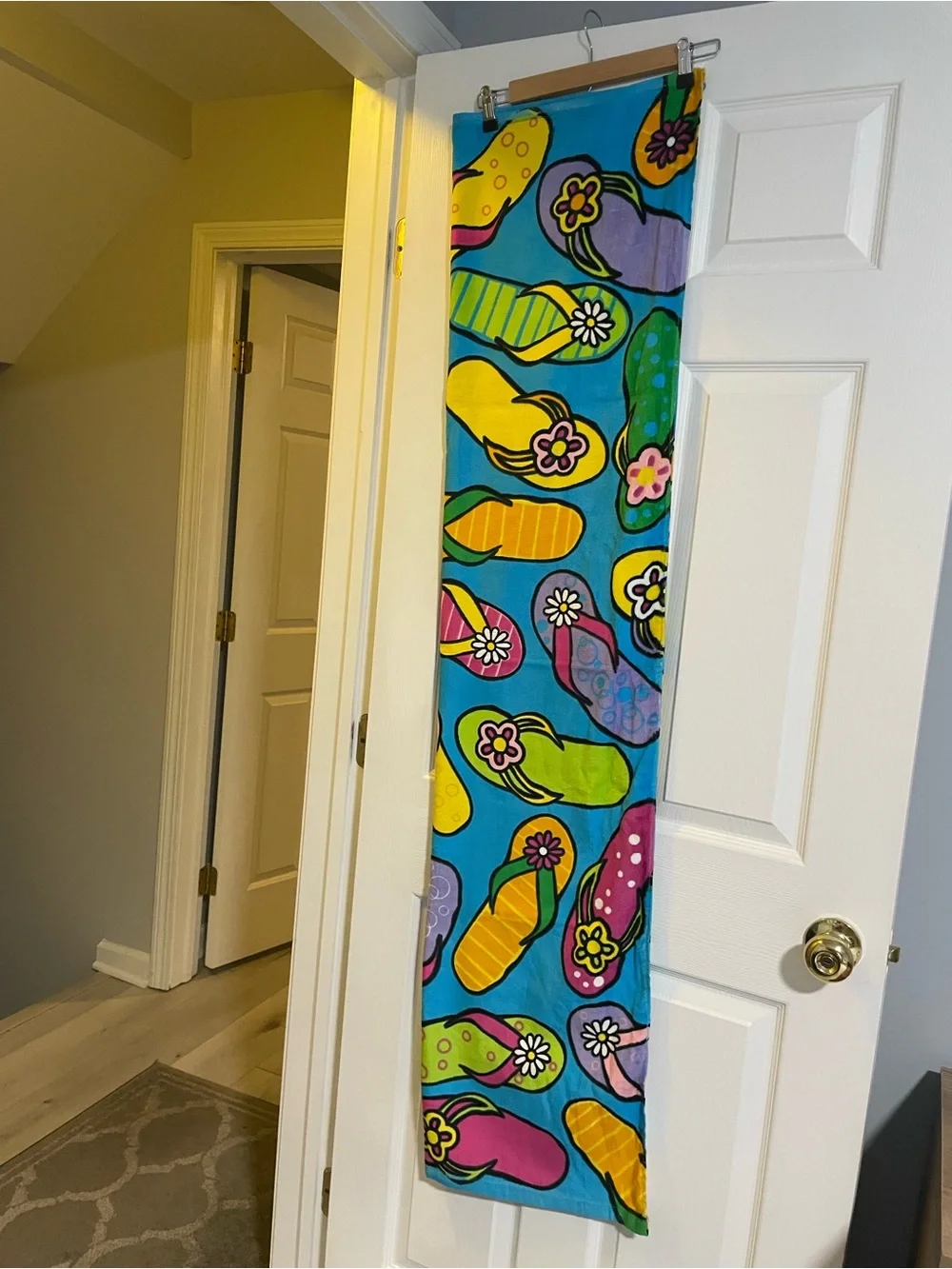 Beach Towel in Turquoise, Yellow, Pink, Green